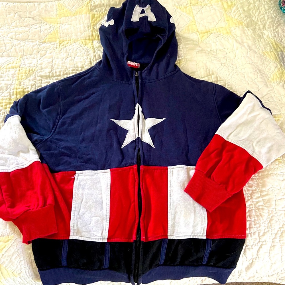 Captain America Hoodie. Boys XL